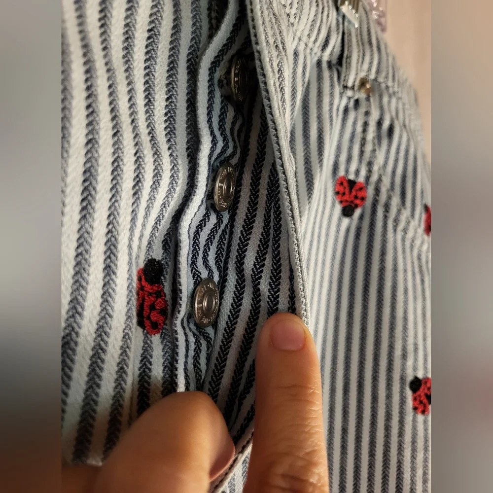 Free People Bugged Out Railroad Stripe Jeans - Picture 7 of 11